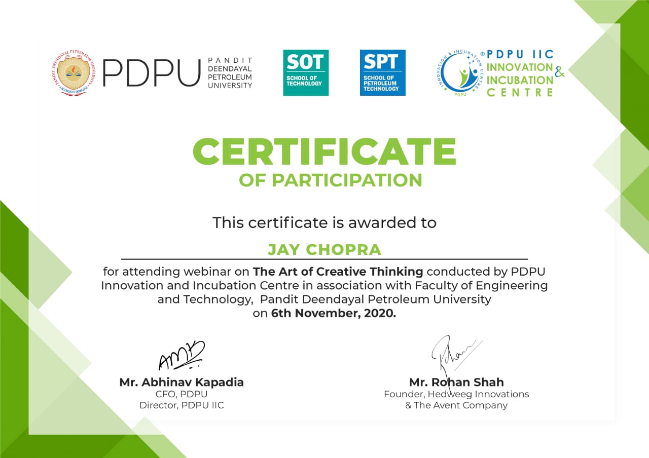 Creative-Thinking-PDEU-IIC