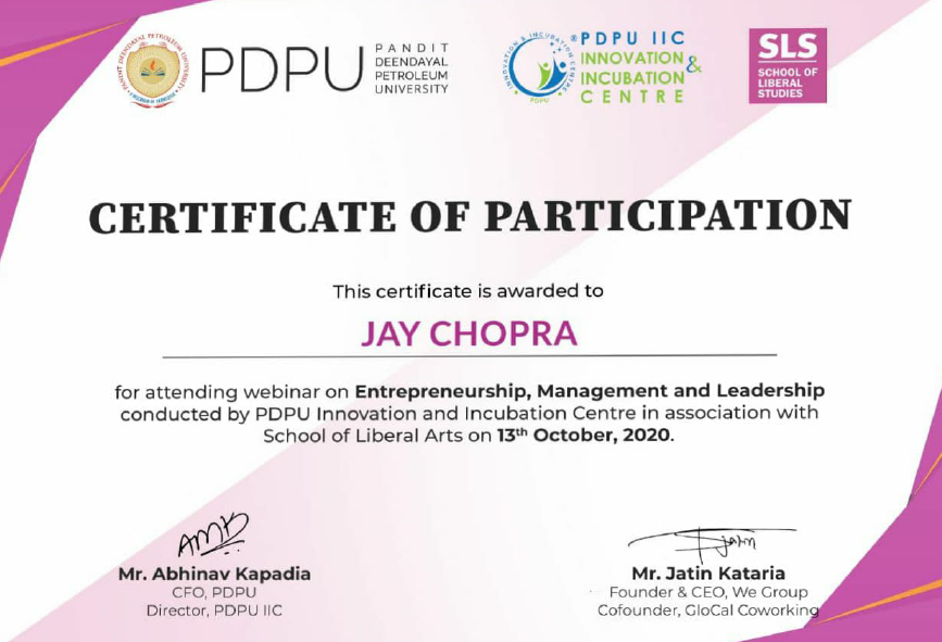 Entrepreneurship-PDEU-IIC