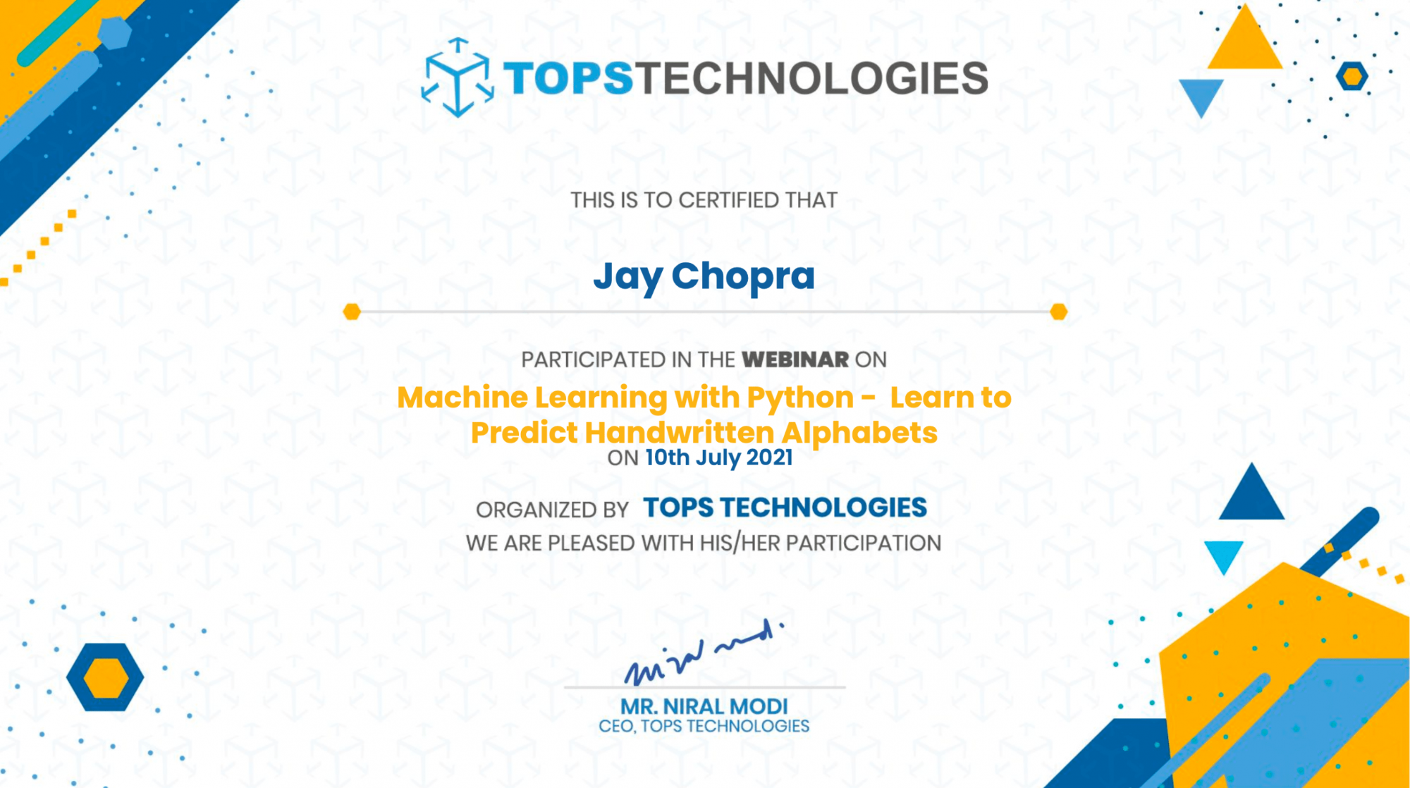 ML-Python-TOPS